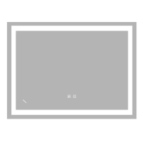 Зеркало Kubix MR-03-80/REVERSE/LED/Touch/Anti-fog/Димер/регулятор яркости/800x600 (ZX6053)